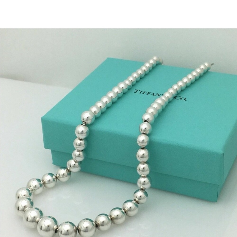 Tiffany & Co. Sterling Silver Necklace/Bracelet/Earring complete set! - Picture 2 of 13